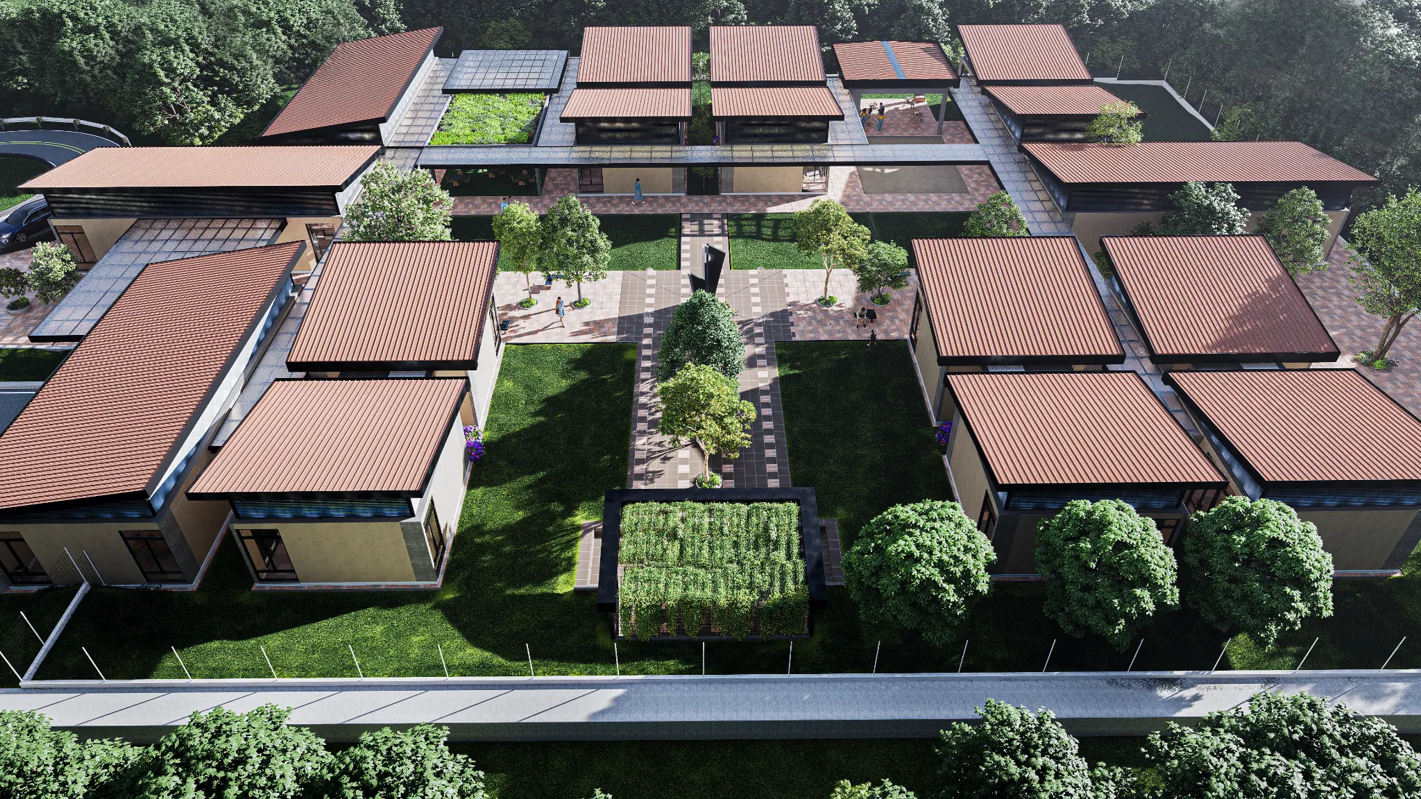 Colegio Comfenalco - Exterior Rendering